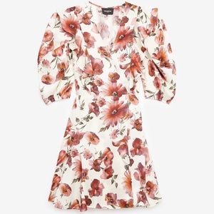 The Kooples | Short Wrap Dress with Floral Print | size 4 | US 12